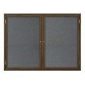 United Visual Products Open Faced Traditional Corkboard, 60x36" UV643A-SATIN-CORK